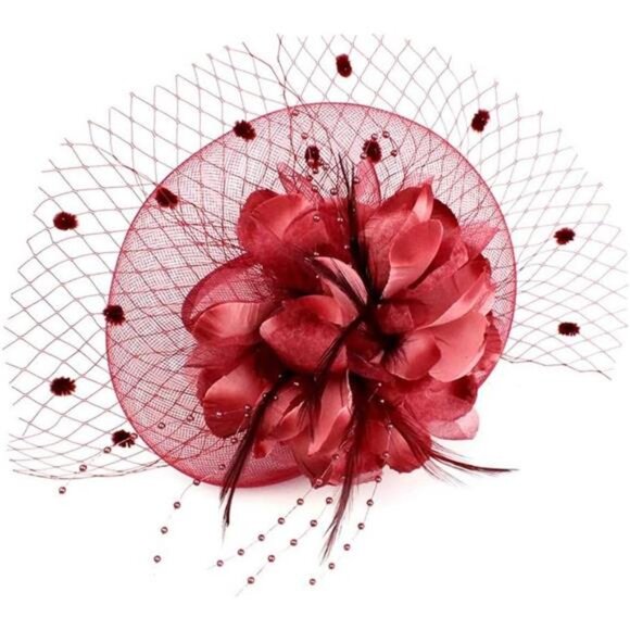 Accessories - Fascinators Hat for Women Tea Party Headpiece Wedding Cocktail Flower